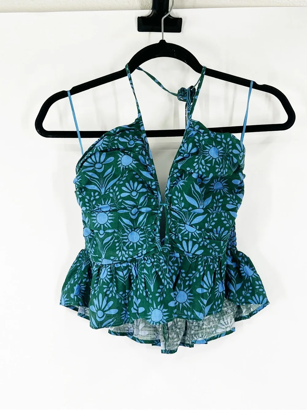 Free People Dandelion Halter Top Floral Print